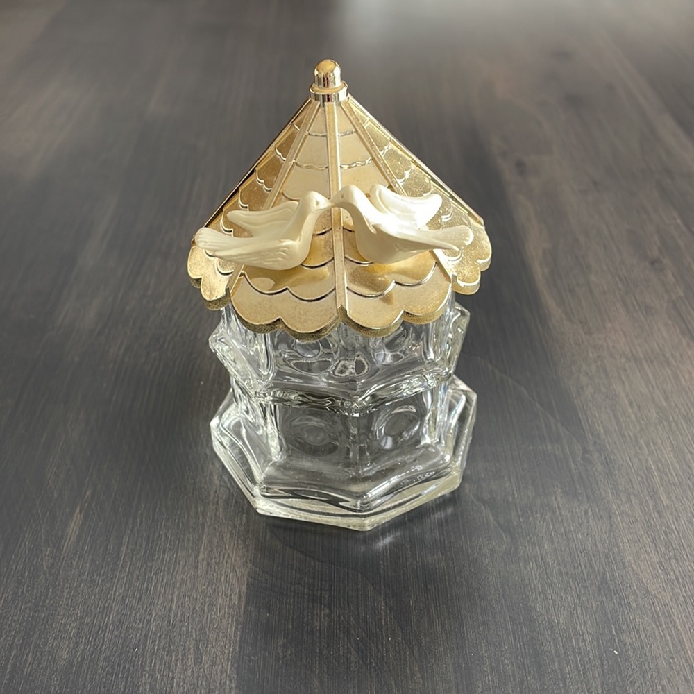 Vintage Avon Dovecote Empty Glass Bottle